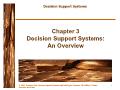 Decision Support Systems - Chapter 3: Decision Support Systems: An Overview