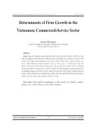 Determinants of Firm Growth in the Vietnamese Commercial-Service Sector - Nguyen Thi Nguyet