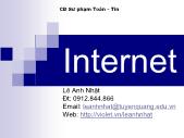 Giáo trình Internet - Phần 1: Internet - Lê Anh Nhật