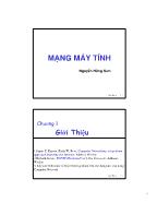 Giáo trình Mạng máy tính - Chương 1: Giới thiệu - Nguyễn Hồng Sơn