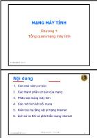 Giáo trình Mạng máy tính - Chương 1: Tổng quan mạng máy tính - Trần Quang Hải Bằng
