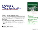 Giáo trình Mạng máy tính - Chương 2: Tầng Application - Nguyễn Duy