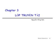 Giáo trình Mạng máy tính - Chương 3: Lớp truyền tải - Nguyễn Hồng Sơn