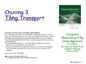 Giáo trình Mạng máy tính - Chương 3: Tầng Transport - Nguyễn Duy
