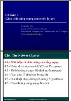 Giáo trình Mạng máy tính - Chương 4: Giao thức tầng mạng (network layer) - Trần Quang Hải Bằng