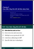 Giáo trình Mạng máy tính - Chương 5: Giao thức tầng liên kiết dữ liệu (data link) - Trần Quang Hải Bằng
