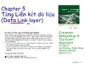 Giáo trình Mạng máy tính - Chương 5: Tầng liên kết dữ liệu (Dât Link layer)