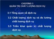 Giáo trình Quản trị chất lượng - Chương 3: Quản trị chất lượng dịch vụ - Đỗ Thị Ngọc