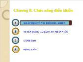 Giáo trình Quản trị học - Chương 8: Chức năng điều khiển - Vũ Mạnh Cường