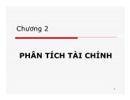 Giáo trình Quản trị tài chính - Chương 2: Phân tích tài chính - Bùi Phước Quãng