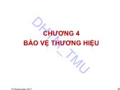 Giáo trình Quản trị thương hiệu - Chương 4: Bảo vệ thương hiệu