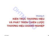 Giáo trình Quản trị thương hiệu sản phẩm và doanh nghiệp - Chương 4: Kiến trúc thương hiệu và phát triển chiến lược thương hiệu doanh nghiệp