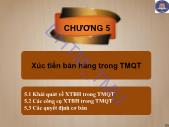 Giáo trình Quảng cáo và xúc tiến thương mại quốc tế - Chương 5: Xúc tiến bán hàng trong TMQT