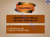 Giáo trình Quảng cáo và xúc tiến thương mại quốc tế - Chương 7: Marketing trực tiếp và hội chợ - Triển lãm QT