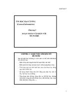 Giáo trình Tin học đại cương - Chương 3: Soạn thảo văn bản với Ms Word - Trường ĐH Tài chính-Marketing