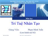 Giáo trình Trí tuệ nhân tạo - Phạm Minh Tuấn
