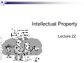 Intellectual Property - Lecture 22