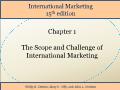 International Marketing - Chapter 1: The Scope and Challenge of International Marketing