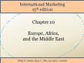 International Marketing - Chapter 10: Europe, Africa, and the Middle East