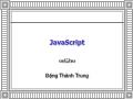 JavaScript -Đặng Thành Trung