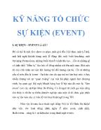 Kỹ năng tổ chức sự kiện (Event)