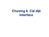 Lập trình hướng đối tượng - Chương 6: Cài đặt Interface