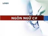 Lập trình môi trường Windows - Ngôn ngữ C# - Phạm Thị Vương