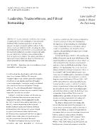 Leadership, Trustworthiness, and Ethical Stewardship - Do Tien Long