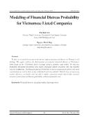 Modeling of Financial Distress Probability for Vietnamese Listed Companies - Phu Kim Yen