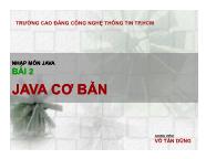 Nhập môn Java - Bài 2: Java cơ bản - Võ Tấn Dũng