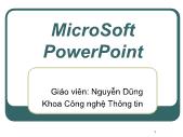 Phần 4: MicroSoft PowerPoint - Nguyễn Dũng