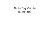 Phát triển phần mềm mã nguồn mở - Thị trường điện tử (E-Market) - Đại học Sài Gòn