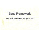 Phát triển phần mềm mã nguồn mở - Zend Framework - Đại học Sài Gòn