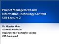 Project Management and Information Technology Context SEII - Lecture 2