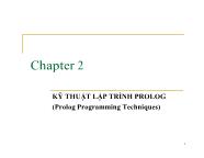 Prolog techniques - Chapter 2: Prolog Programming Techniques