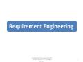 Requirement Engineering