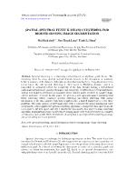 Spatial-Spectral fuzzy k-means clustering for remote sensing image segmentation