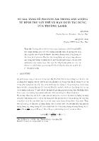 Sự gia tăng số Phonon âm trong dây lượng tử hình trụ với thế vô hạn dưới tác dụng của trường Laser