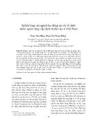 Sự hài lòng của người lao động tại các tổ chức nước ngoài cung cấp dịch vụ đào tạo ở Việt Nam - Phạm Thu Hằng