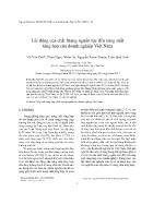 Tác động của chất lượng nguồn lực đến năng suất tổng hợp của doanh nghiệp Việt Nam