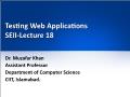 Testing Web Applications SEII - Lecture 18