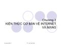 Thương mại điện tử - Chương 2: Kiến thức cơ bản về internet và mạng