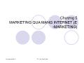 Thương mại điện tử - Chương 5:  Marketing qua mạng internet (e-marketing)