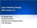 User Interface Design SEII - Lecture 11