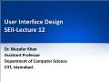 User Interface Design SEII - Lecture 12