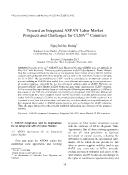 VNU Journal of Economics and Business - Toward an Integrated ASEAN Labor Market Prospects and Challenges for CLMV Countries - Nguyễn Huy Hoàng