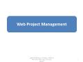 Web Project Management