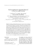 Electrocoagulation for Ammonium Removal in Nam Son Landfill Leachate