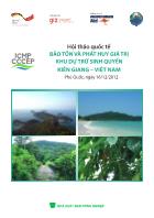 Hội thảo quốc tế bảo tồn và phát huy giá trị khu dự trữ sinh quyển Kiên Giang – Việt Nam