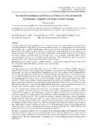Internal Determinants and Effects of Firm-Level Environmental Performance: Empirical Evidences from Vietnam